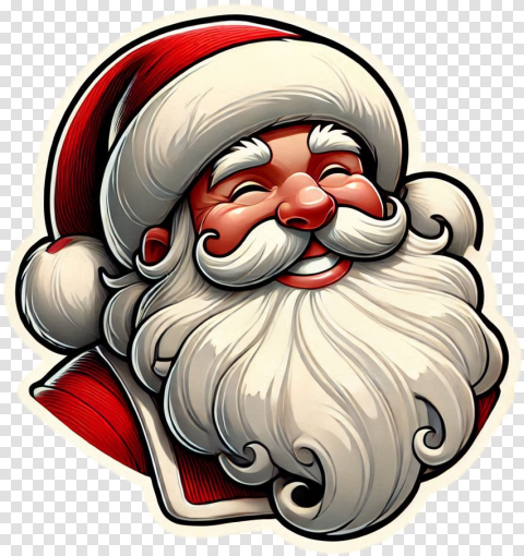 Realistic Smiling Santa Claus Png For Decor