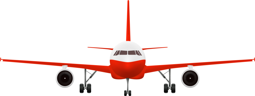 Red Aircraft PNG Free Download