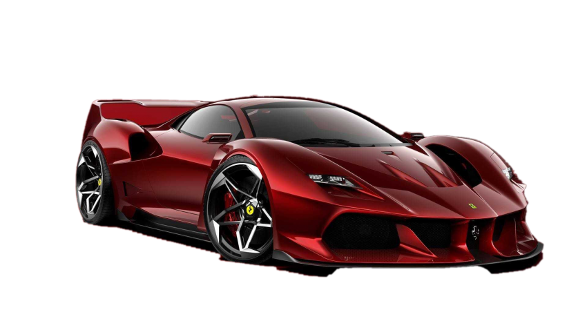 Red Ferrari Car PNG Image Download Free