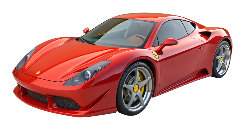 Red Ferrari supercar png Image Clipart Free download