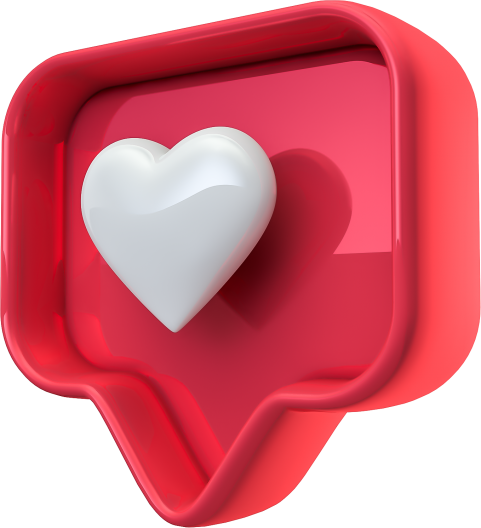 Red Instagram Like Icon PNG HD
