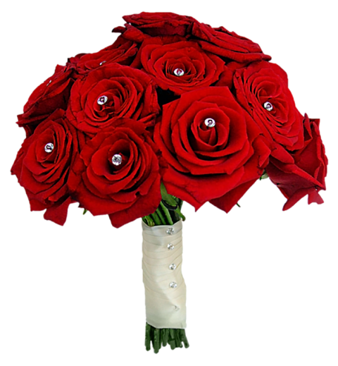 Red Rose Bouquet Flower PNG Love