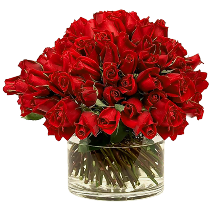 Red Rose Bouquet HD Flower PNG