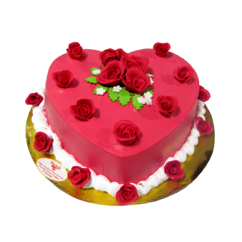 Red Rose Love Cake Transperant HD PNG