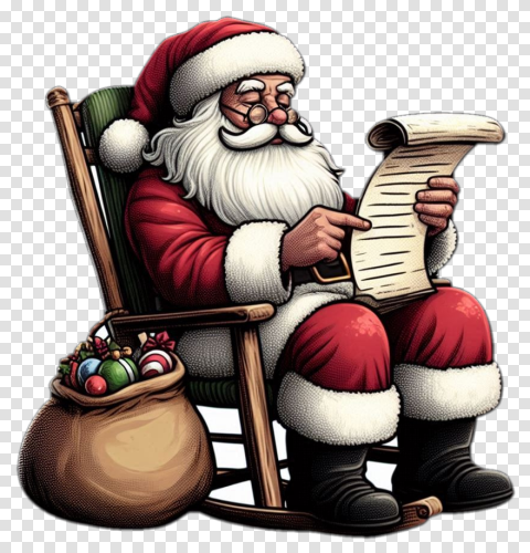 Santa Claus Png With Christmas Wreath CB Edit