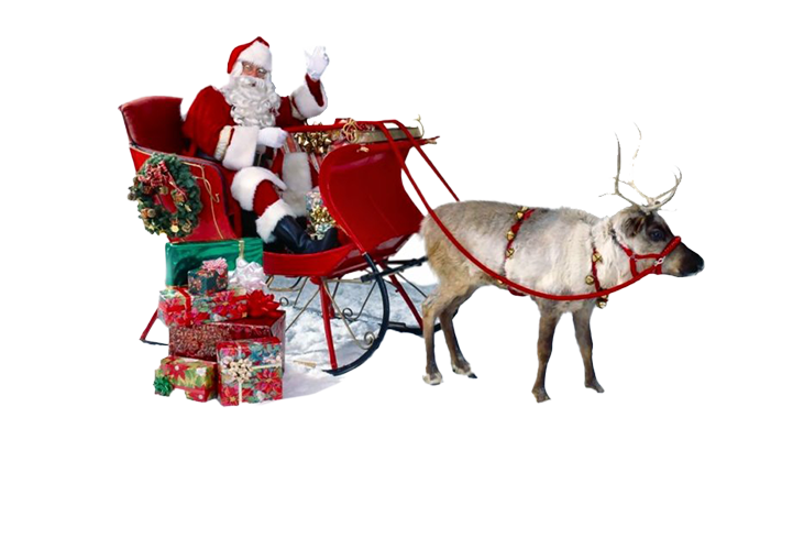 Santa Claus Sleigh PNG Image Full HD