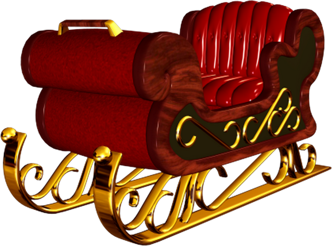 Santa Claus Sleigh PNG Image Full HD