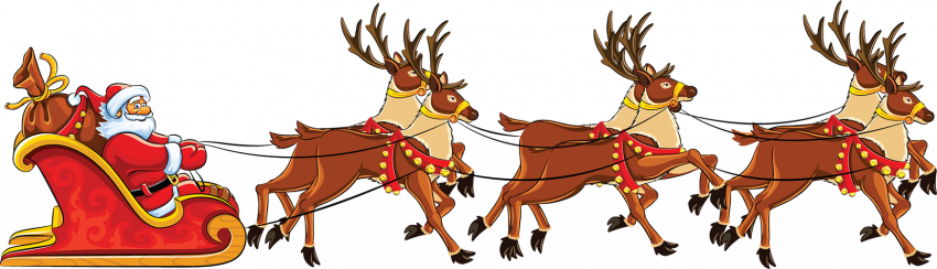 Santa Sleigh Png Images Free Download Hd