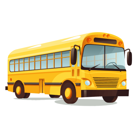 School Bus Illustration Png transparent background