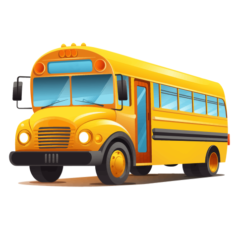 School Bus Png transparent background stock