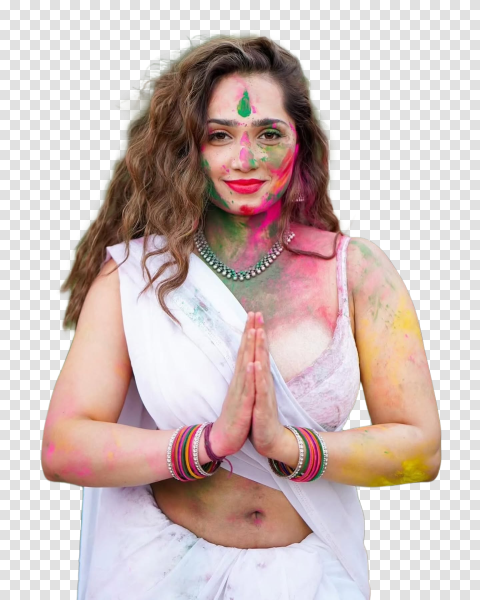 Sexy Holi Girl Colorful Png Image Free Thumbnail St