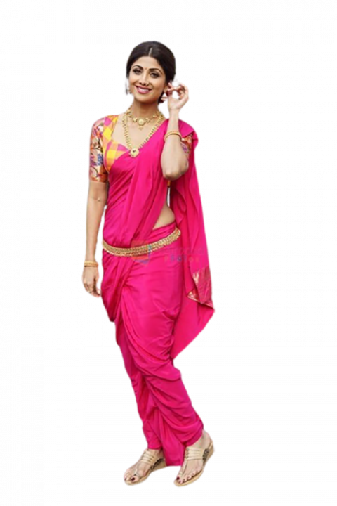 Shilpa Setthi Indian Girl PNG Images With Saree Full HD Transparent