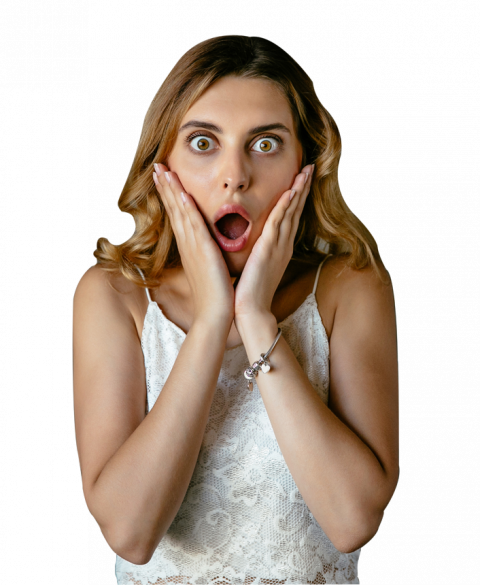Shocked Girl PNG Free Download HD