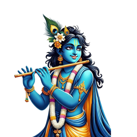 Shri Krishna Png full hd Clipart image download free for janmashtami