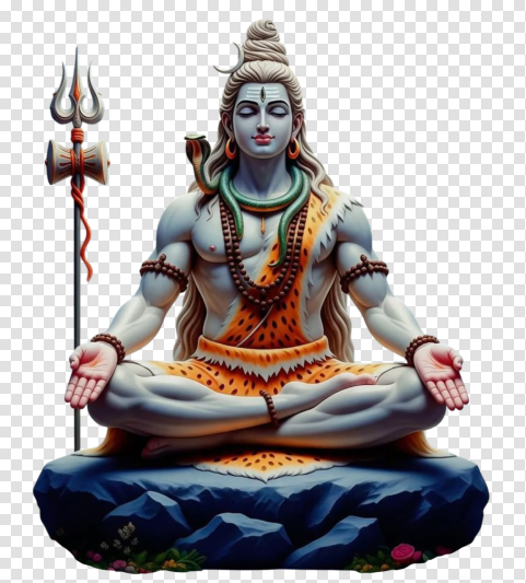 Sitting Lord Shiva Free HD PNG image