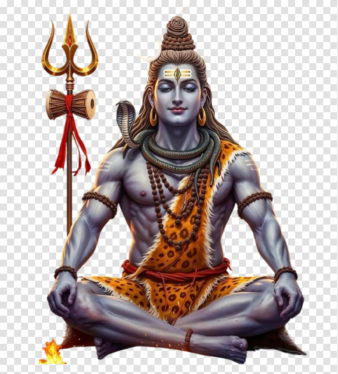 Sitting Lord Shiva HD PNG Image Download
