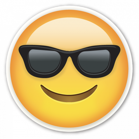 Smiling Face With Sunglass Emoji PNG Images