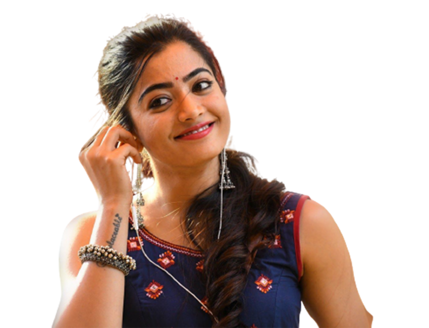 Smiling Rashmika Mandanna PNG image
