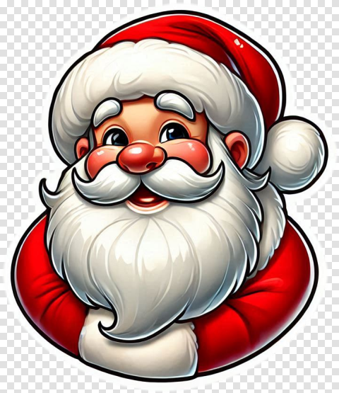 Smiling Santa Claus Png For Festive Templates