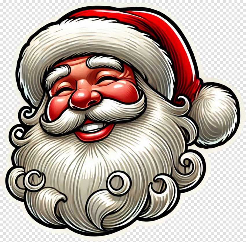Smiling Santa Claus Png Transparent 4k EDiting