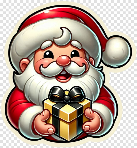 Smiling Santa Claus Png Transparent Background