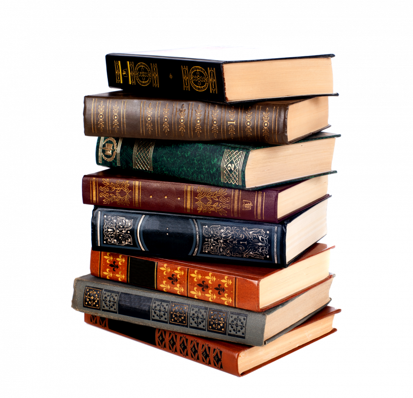 Stack of books Png Download Full HD