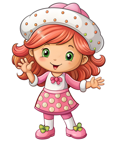 Strawberry shortcake cartoon character Png hd