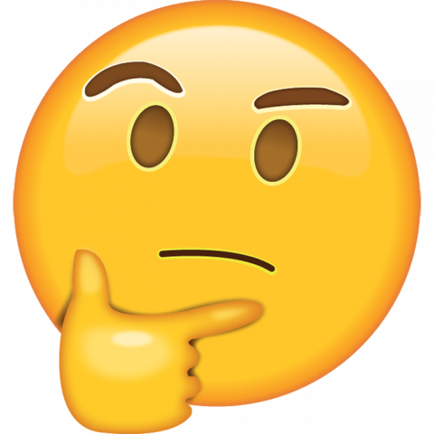 Thought Face Emoji PNG Images For WhatsApp