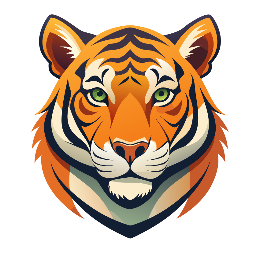 Tiger Head Vector Png HD Clipart Images  Illustration