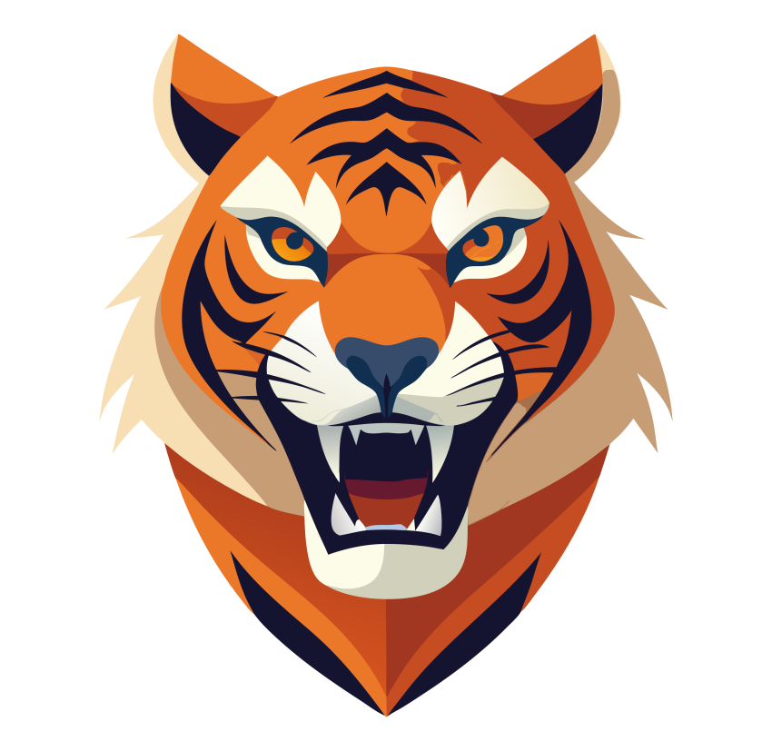 Tiger Rore face Vector Illustration Png Clipart Free Download