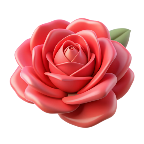 Transparent background 3D Rose flower png Download