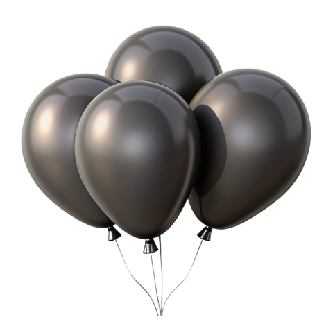 Transparent background Black balloons Png Clipart images