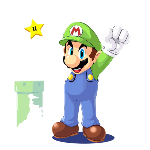 Transparent background Mario png image full HD