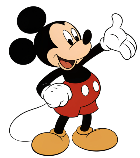 Transparent background Mickey Mouse Cartoon Character Png