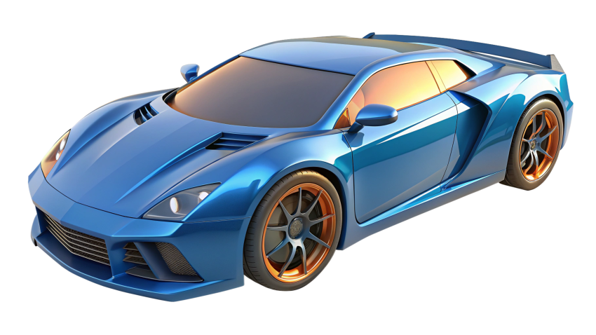 Transparent background Supercar png image