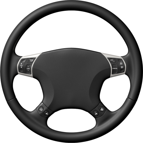 Transparent Racing Steering Wheel PNG