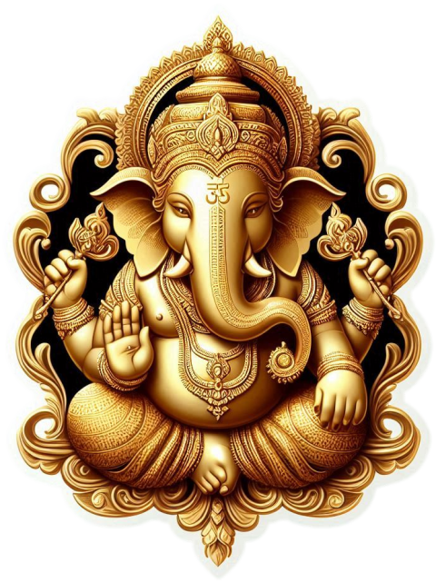 Unique Ganesha png for designing ganesh Chaturthi posters