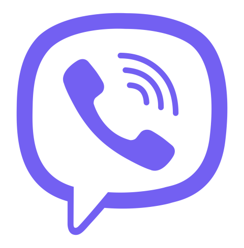 Viber Icon Outlined Png Transparent Clipart