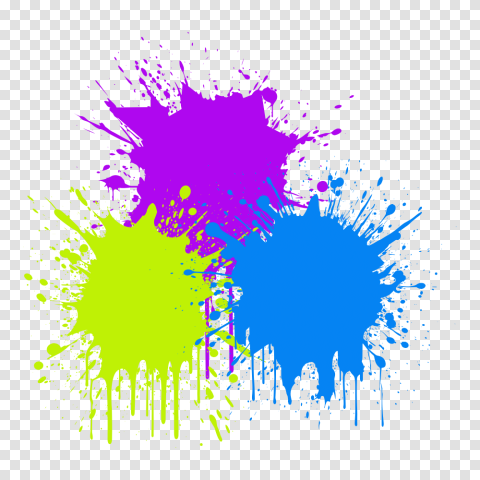 Vibrant Color Splash Traditional Indian Holi Paint Spray Png Image