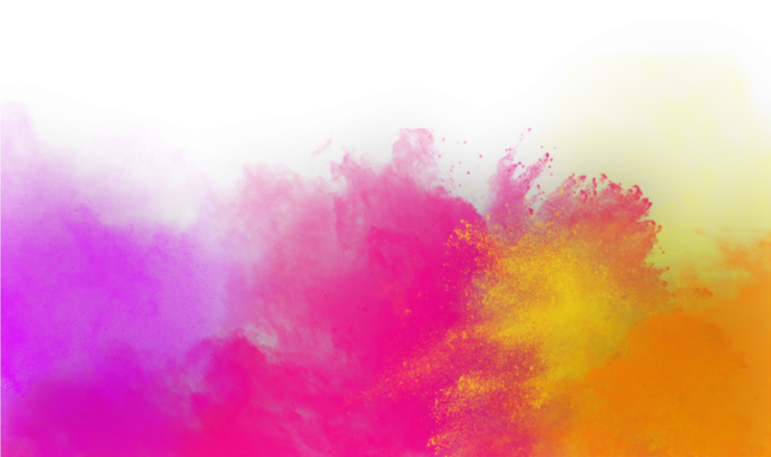 Watercolor Holi Festival PNG