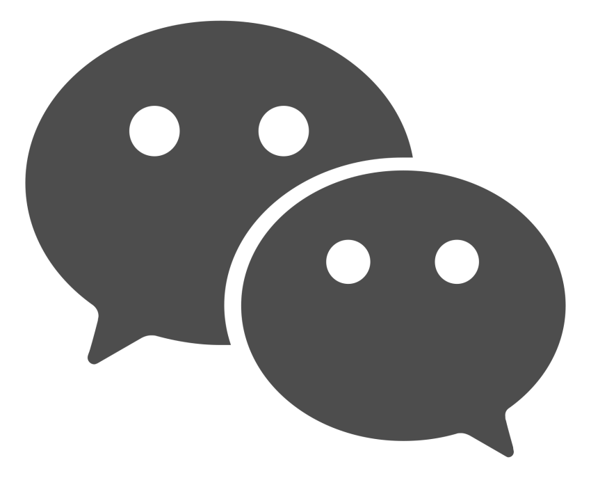 WeChat Icon Dark Grey Png Clipart Images