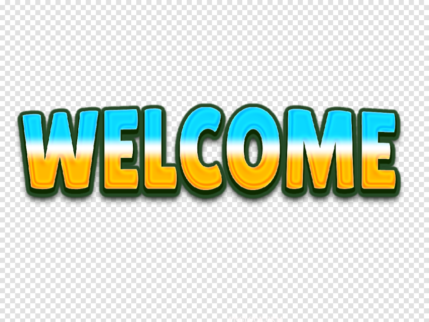 Welcome Png Text Free Clipart Image