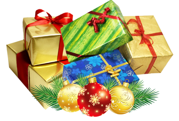 Wrapped Christmas Gift PNG Download Free
