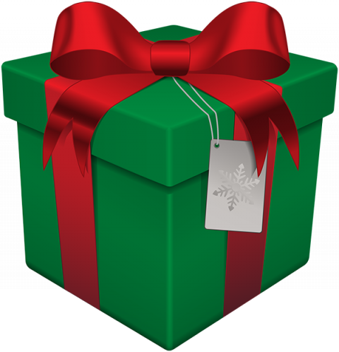 Wrapped Christmas Gift PNG Free Download