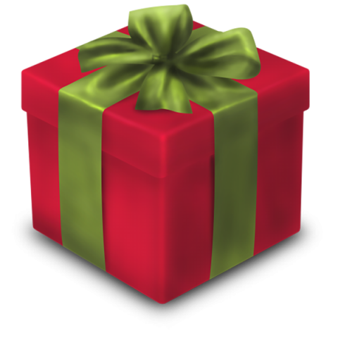 Wrapped Christmas Gift PNG HD Download