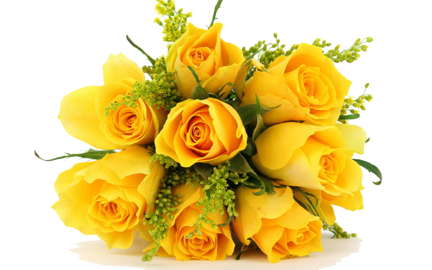 Yellow Bouquet Flowers PNG  Transparent