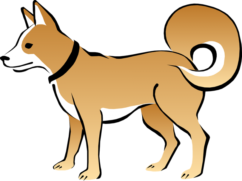 Yellow Clipart Dog PNG Images HD
