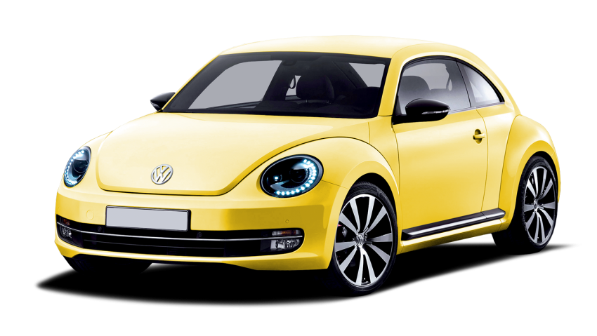 Yellow Volkswagen Car PNG HD Quality