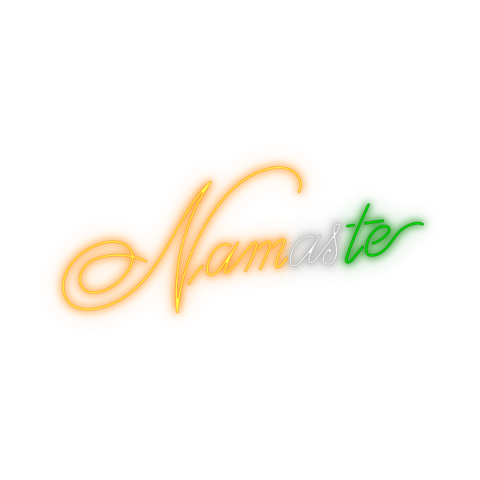 Namaste text png download