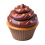 3D Chocolate cup cake Pg Clipart transparent Background